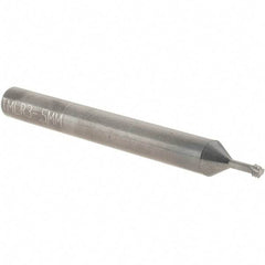Scientific Cutting Tools - M3x0.50 Metric Coarse, 0.09" Cutting Diam, 3 Flute, Solid Carbide Helical Flute Thread Mill - Internal Thread, 0.225" LOC, 2-1/2" OAL, 1/4" Shank Diam - Exact Industrial Supply