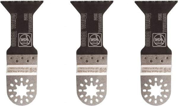 Fein - Rotary & Multi-Tool Multi-Use Saw Blade - 1-3/4" Universal E-Cut Blade, For Fein Multimaster, Wood, Drywall, Plastic Saw Blade - Exact Industrial Supply