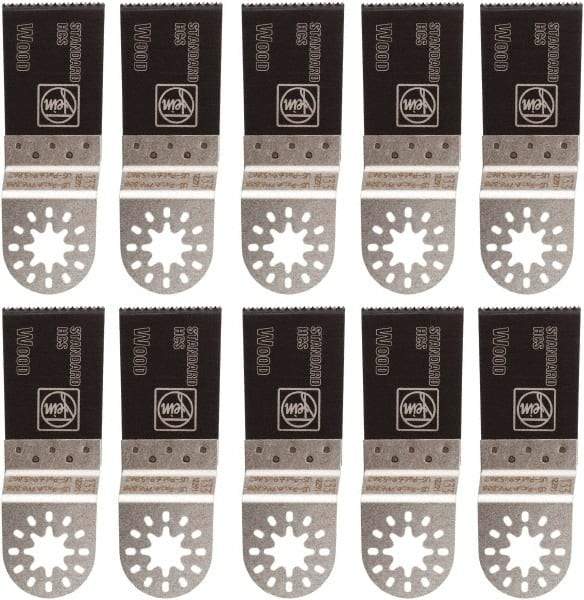 Fein - Rotary & Multi-Tool Multi-Use Saw Blade - 1-3/8" Standard E-Cut Blade, For Fein Multimaster, Wood, Drywall, Plastic Saw Blade - Exact Industrial Supply