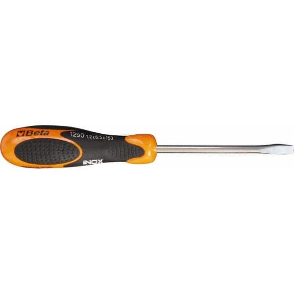 Beta - 4mm Blade Width, 7-1/2" OAL, Standard Slotted Screwdriver - Exact Industrial Supply