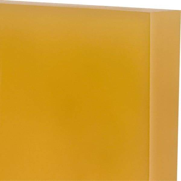 Made in USA - 1" Thick x 12" Wide x 1' Long, Polyurethane Sheet - Natural, 90A Hardness, ±0.025 Tolerance - Exact Industrial Supply