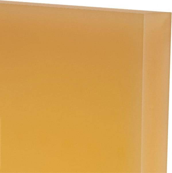 Made in USA - 1" Thick x 12" Wide x 1' Long, Polyurethane Sheet - Natural, 95A Hardness, ±0.025 Tolerance - Exact Industrial Supply