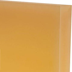 Made in USA - 1" Thick x 12" Wide x 1' Long, Polyurethane Sheet - Natural, 95A Hardness, ±0.025 Tolerance - Exact Industrial Supply