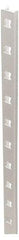 Sugatsune - 99 Lb Capacity, Anodized Satin Aluminum, Single Slot Shelf Mortise Mount Bracket - 1/4" Long, 71-21/32" High, 1/2" Wide - Exact Industrial Supply