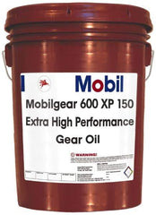 Mobil - 5 Gal Pail, Mineral Gear Oil - ISO 150 - Exact Industrial Supply