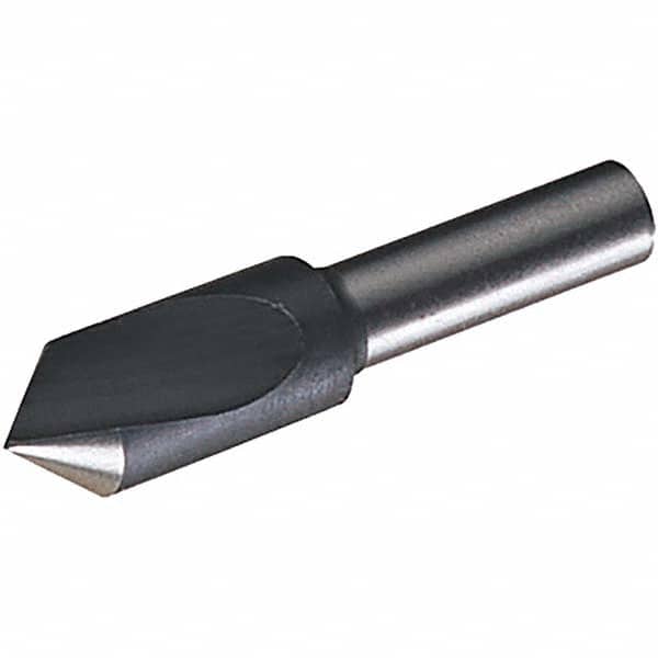 Chicago-Latrobe - 1" Head Diam, 12.7mm Shank Diam, 1 Flute 82° High Speed Steel Countersink - Exact Industrial Supply