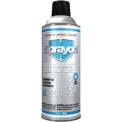 Sprayon - 10 Ounce Aerosol Electrical Grade Cleaner/Degreaser - 12,500 Volt Dielectric Strength, Flammable, Plastic Safe - Exact Industrial Supply