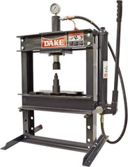 Dake - 10 Ton Hydraulic Shop Press - 6 Inch Stroke - Exact Industrial Supply