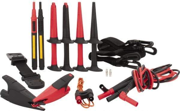 Fluke - 8 Piece, Test Lead Set - 600 Volt Max - Exact Industrial Supply