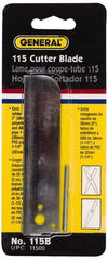 General - Cutter Replacement Cutting Blade - Use with General Tool 115, Cuts PVC, ABS and PE tubing - Exact Industrial Supply