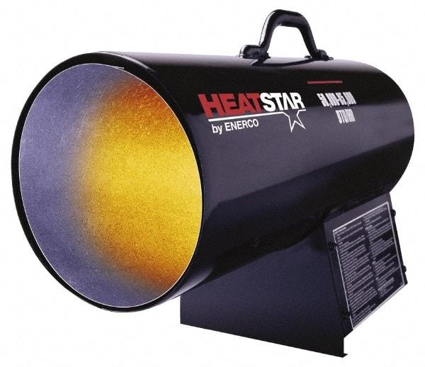 Heatstar - 50,000 to 85,000 BTU Rating, Propane Forced Air Heater - 2,000 Sq Ft Max Heating Area, 20 Lb Capacity, Fuel with Propane - Exact Industrial Supply