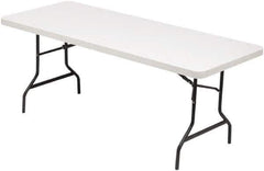 ALERA - 72" Long x 30" Wide x 29" High, Rectangular Folding Table - Platinum - Exact Industrial Supply