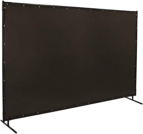 Steiner - 10 Ft. Wide x 6 Ft. High x 3/4 Inch Thick, 14 mil Thick Transparent Vinyl Portable Welding Screen Kit - Gray - Exact Industrial Supply
