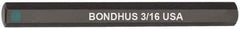 Bondhus - 3/16" Hex Drive Bit - 2" OAL - Exact Industrial Supply