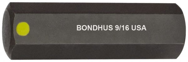 Bondhus - 9/16" Hex Drive Bit - Exact Industrial Supply