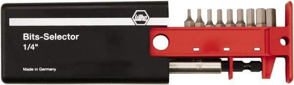 Wiha - 10 Piece Security Hex Drive Bit Set - Tamper-proof Hex Point - Exact Industrial Supply