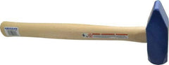 Vaughan Bushnell - 2-1/2 Lb Head Blacksmith's Hammer - 15-1/2" OAL, 14-1/2" Long Wood Handle, 1-1/2" Face Diam - Exact Industrial Supply