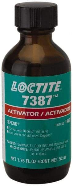 Loctite - 1.75 Fluid Ounce, Amber Adhesive Activator - For Use with Acrylic Adhesives - Exact Industrial Supply