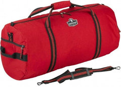 Ergodyne - 2 Pocket, 3,800 Cubic Inch, 600D Nylon Empty Duffel Bag - 29 Inch Wide x 13 Inch Deep x 13 Inch High, Red, Model No. 5020 - Exact Industrial Supply