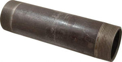 Value Collection - Schedule 80, 3" Diam x 12" Long Black Pipe Nipple - Threaded - Exact Industrial Supply