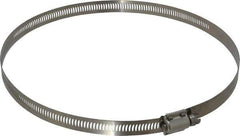 EVER-TITE Coupling Products - SAE Size 128, 2-1/2 to 8-1/2" Diam, Stainless Steel Worm Drive Clamp - 9/16" Wide, Material Grade 304 - Exact Industrial Supply