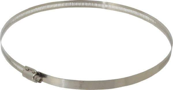 EVER-TITE Coupling Products - SAE Size 152, 2-1/2 to 10" Diam, Stainless Steel Worm Drive Clamp - 9/16" Wide, Material Grade 304 - Exact Industrial Supply
