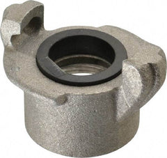 EVER-TITE Coupling Products - 1-1/4" NPT Sandblaster Adapter - Aluminum, Rated to 100 PSI - Exact Industrial Supply