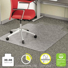 Deflect-o - Chair Mats Style: Straight Edge Shape: Rectangular - Exact Industrial Supply