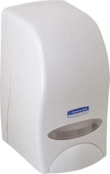 Kimberly-Clark Professional - 1000 mL Liquid Hand Soap Dispenser - Plastic, Hanging, White - Exact Industrial Supply