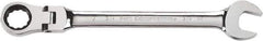 GearWrench - 5/8" 12 Point Flexhead Combination Wrench - Chrome Vanadium Steel, Full Polish Finish - Exact Industrial Supply