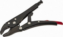 Proto - 7-15/32" OAL Curved Jaw Locking Pliers - 11/32" Jaw Width, 1-19/64" Jaw Depth, 1-21/32" Jaw Opening, Standard Handle - Exact Industrial Supply