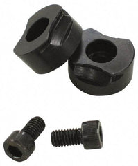 Mitee-Bite - 1" Jaw Width, Standard, Vise Jaw Set - Steel - Exact Industrial Supply