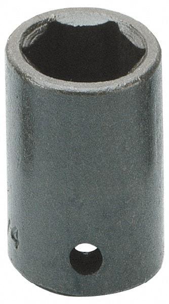 Armstrong - 1/2" Drive 18mm Standard Impact Socket - 6 Points, 1-17/32" OAL - Exact Industrial Supply