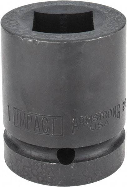 Armstrong - 1" Drive 1" Standard Impact Socket - 2-1/2" OAL - Exact Industrial Supply