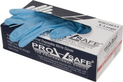 Size XL, 3 mil, Industrial Grade, Powdered Nitrile Disposable Gloves 9-1/2″ Long, Blue, Textured