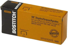 Stanley Bostitch - 1/4" Leg Length, Steel Standard Staples - 30 Sheet Capacity, For Use with Bostitch B8 Staplers - Exact Industrial Supply