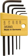 Wiha - Mini Hex L-Key Set - 5 Piece - Exact Industrial Supply