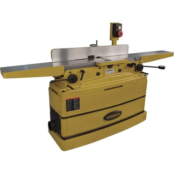 Jet - 7,000 RPM, 8" Cutting Width, 1/2" Cutting Depth, Jointer - 4-3/4" Fence Height, 38-3/16" Fence Length, 2 hp - Exact Industrial Supply