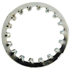 Value Collection - 5/8" Screw, 0.7" ID, Steel Internal Tooth Lock Washer - 0.968" OD, Zinc-Plated, Grade 1075 - Exact Industrial Supply