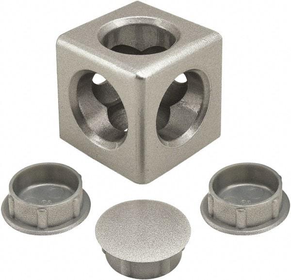 80/20 Inc. - 30mm Wide, Open Shelving Accessory/Component - Aluminum, Lacquered Finish, 30mm Long, Use with 25/30 Series - Exact Industrial Supply