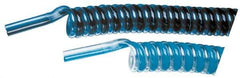 Advanced Technology Products - 1/4" ID x 3/8" OD, 5/8" Wall Thickness, Polyurethane Tube - Black & Clear Blue, 140 Max psi, 98 Shore A Hardness - Exact Industrial Supply