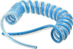 Advanced Technology Products - 5/32" ID x 1/4" OD, 15/32" Wall Thickness, Polyurethane Tube - Light Blue & Clear, 140 Max psi, 98 Shore A Hardness - Exact Industrial Supply