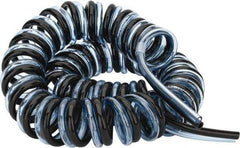Advanced Technology Products - 5/32" ID x 1/4" OD, 15/32" Wall Thickness, Polyurethane Tube - Black & Clear Blue, 140 Max psi, 98 Shore A Hardness - Exact Industrial Supply