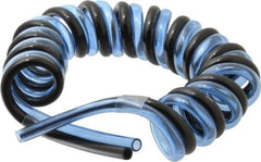 Advanced Technology Products - 1/4" ID x 3/8" OD, 5/8" Wall Thickness, Polyurethane Tube - Black & Clear Blue, 140 Max psi, 98 Shore A Hardness - Exact Industrial Supply