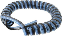 Advanced Technology Products - 1/4" ID x 3/8" OD, 5/8" Wall Thickness, Polyurethane Tube - Black & Clear Blue, 140 Max psi, 98 Shore A Hardness - Exact Industrial Supply