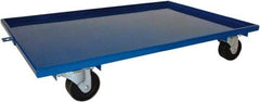 PRO-SOURCE - 1,600 Lb Capacity Steel Lip Up Dolly - 36" Long x 24" Wide, 4" Wheels - Exact Industrial Supply