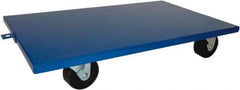 PRO-SOURCE - 2,000 Lb Capacity Steel Lip Down Dolly - 27" Long x 16" Wide, 4" Wheels - Exact Industrial Supply