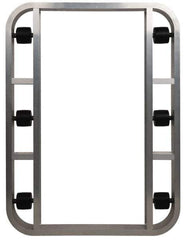 PRO-SOURCE - 4,000 Lb Capacity Aluminum Pallet Dolly - 48" Long x 36" Wide x 4-1/2" High, 3-1/4" Wheels - Exact Industrial Supply