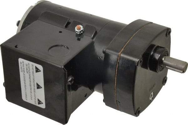 Bison Gear - 115 Volt, 63 RPM, 25.2:1 Gear Ratio, Parallel Gearmotor - 49 Torque, 1/20 hp, TENV Enclosure - Exact Industrial Supply