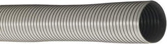 Flexaust - 3-1/2" ID, 6.617 Hg Vac Rating, 2.5 psi, PVC Vacuum & Duct Hose - 25' Long, Gray, 10" Bend Radius, -10 to 150°F - Exact Industrial Supply